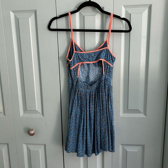 Cooperative Y2K Babydoll Mini Dress 0 Abstract Rave Sleeveless Back Cutout - Picture 6 of 9